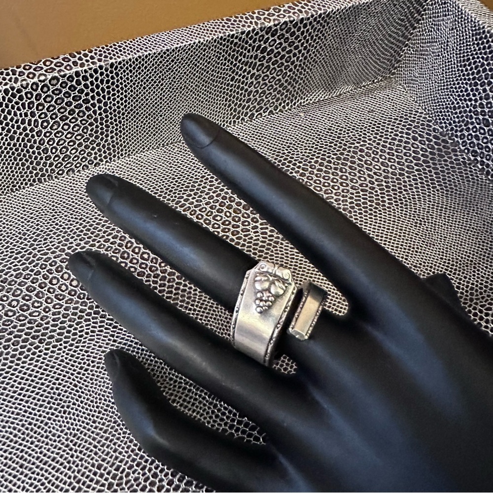 Emily silver tone spoon ring - Picture 5 of 14